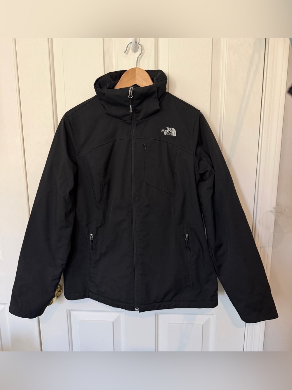 The North Face Black Ski/Snow Jacket with High Collar
